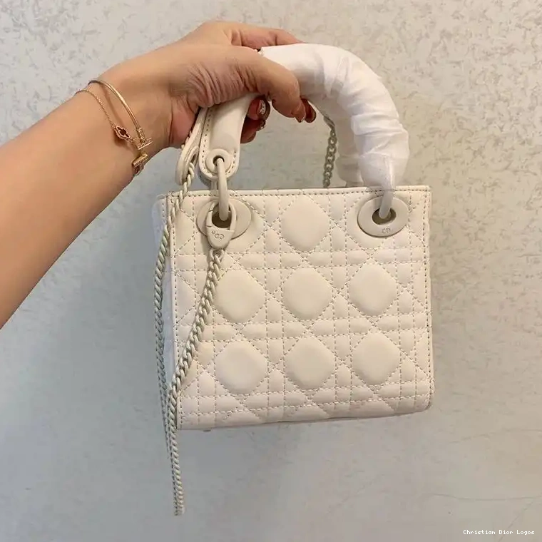Cheap Dior White Cannage Ultramatte Lady Calfskin Bag Mini 0609 Luxury